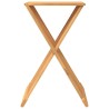 Tabouret pliant 40x32,5x70 cm Bois massif de teck 