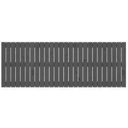 Tête de lit murale Gris 166x3x60 cm Bois massif de pin 