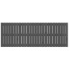 Tête de lit murale Gris 166x3x60 cm Bois massif de pin 