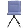 Chaises à manger lot de 2 bleu jean tissu 