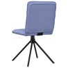 Chaises à manger lot de 2 bleu jean tissu 