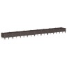 Jardinière avec piquets marron 362,5x42,5x28,5 cm PP 