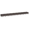 Jardinière avec piquets marron 362,5x42,5x28,5 cm PP 