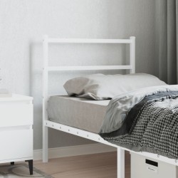 Tête de lit métal blanc 80 cm 