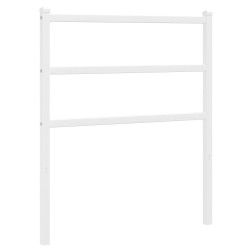 Tête de lit métal blanc 80 cm 