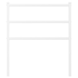 Tête de lit métal blanc 80 cm 