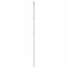 Tête de lit métal blanc 80 cm 