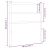 Tête de lit métal blanc 80 cm 