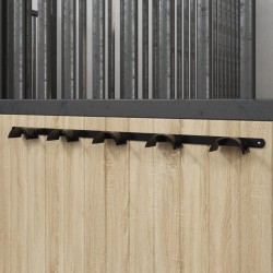 Porte-bride pour 5 brides noir fer 