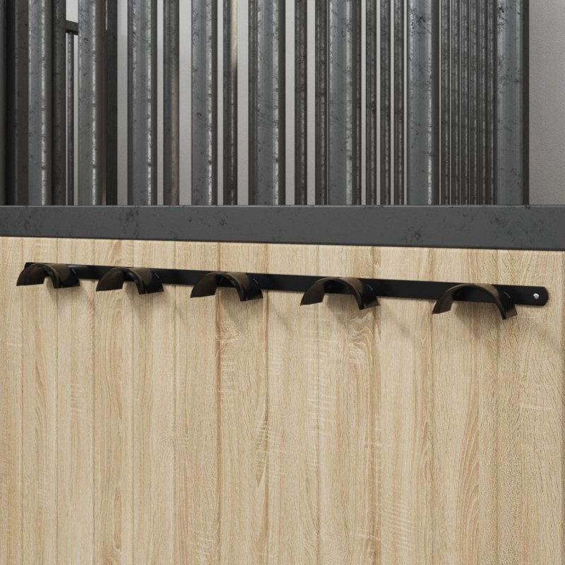 Porte-bride pour 5 brides noir fer 