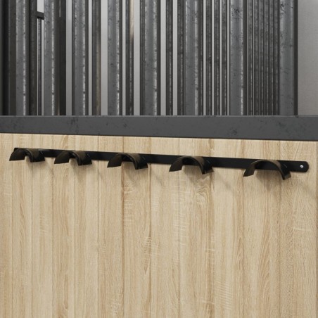 Porte-bride pour 5 brides noir fer 