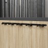 Porte-bride pour 5 brides noir fer 