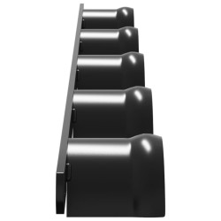 Porte-bride pour 5 brides noir fer 