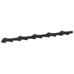 Porte-bride pour 5 brides noir fer 