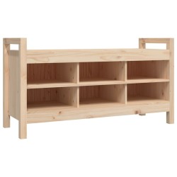 Banc d'entrée 110x40x60 cm Bois de pin massif 