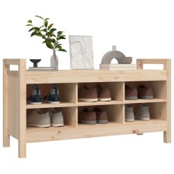 Banc d'entrée 110x40x60 cm Bois de pin massif 