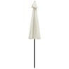 Parasol d'extérieur et mât avec aluminium 270 cm Blanc sable 