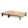 Chaise longue pour 2 personnes avec coussins Bambou 