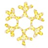 Figure de flocon de neige de Noël et 48 LED Blanc chaud 27x27cm 