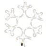 Figure de flocon de neige de Noël et 48 LED Blanc chaud 27x27cm 