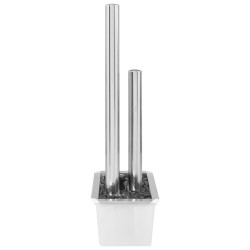 Fontaine de jardin Argenté 48x34x123 cm Acier inoxydable 