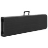 Bancs de jardin pliables lot de 2 180 cm PEHD Noir 