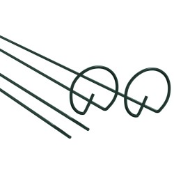 Piquets pour plantes de jardin 20 pcs vert foncé 61 cm acier 
