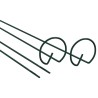 Piquets pour plantes de jardin 20 pcs vert foncé 61 cm acier 