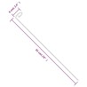 Piquets pour plantes de jardin 20 pcs vert foncé 61 cm acier 