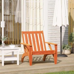 Chaise de jardin adirondack cire marron 75x77x77 cm 