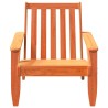 Chaise de jardin adirondack cire marron 75x77x77 cm 