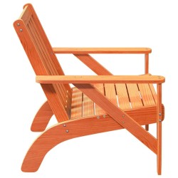 Chaise de jardin adirondack cire marron 75x77x77 cm 