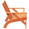 Chaise de jardin adirondack cire marron 75x77x77 cm 