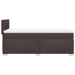 Sommier à lattes de lit avec matelas Marron foncé 90x190 cm 