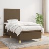 Sommier à lattes de lit avec matelas Marron foncé 80x200 cm 