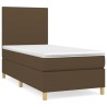 Sommier à lattes de lit avec matelas Marron foncé 80x200 cm 