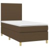 Sommier à lattes de lit avec matelas Marron foncé 80x200 cm 