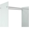 Portant de bois de chauffage Blanc 80x35x100 cm Verre trempé 
