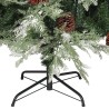Sapin de Noël avec pommes de pin Vert et blanc 150 cm PVC et PE 