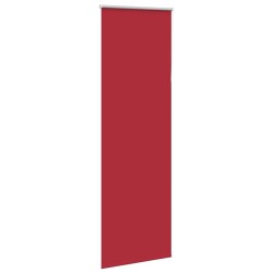 Store enrouleur occultant rouge largeur du tissu 80,7 cm 