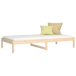 Lit de jour sans matelas 80x200 cm bois de pin massif 