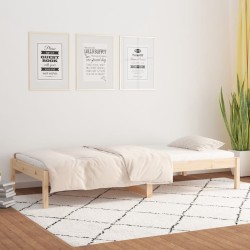 Lit de jour sans matelas 80x200 cm bois de pin massif 