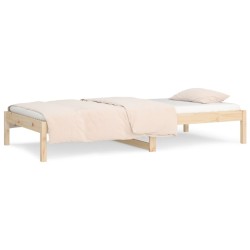 Lit de jour sans matelas 80x200 cm bois de pin massif 