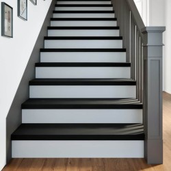 Marches d'escalier 8 pcs marron foncé 90x25x2 cm chêne massif 