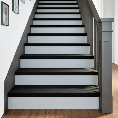 Marches d'escalier 8 pcs marron foncé 90x25x2 cm chêne massif 