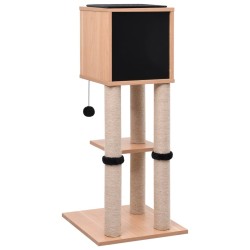 Arbre à chat avec tapis à gratter en sisal 90 cm 