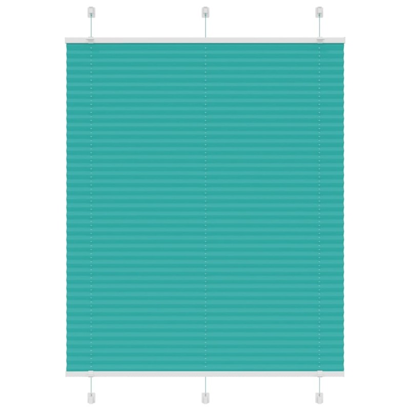 Store plissé vert pétrole 110x100cm largeur du tissu 109,4cm 