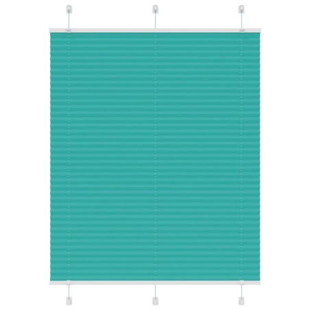 Store plissé vert pétrole 110x100cm largeur du tissu 109,4cm 