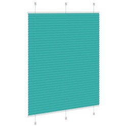 Store plissé vert pétrole 110x100cm largeur du tissu 109,4cm 