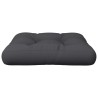 Coussin de palette noir 50x50x12 cm tissu 